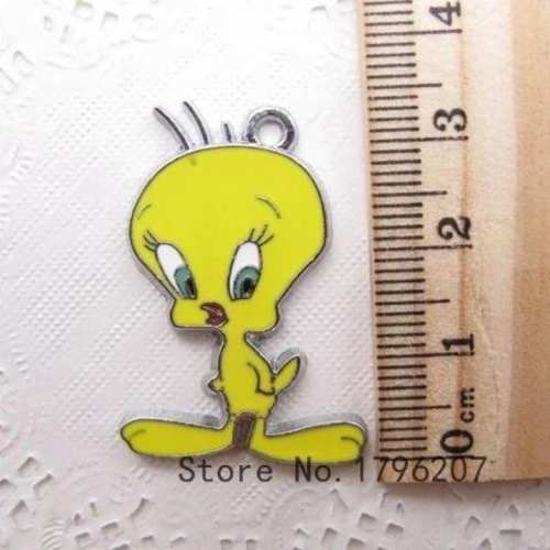 Collar Dije Piolín Amarillo Nuevo