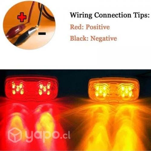 Foco Farol Luz Posición Trocha Led 12v 24v Rampla