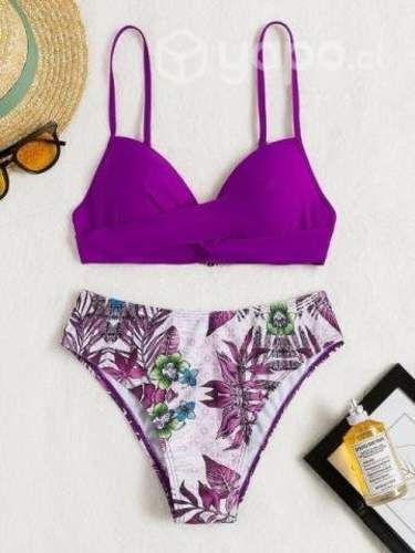 Bikini push up estampado