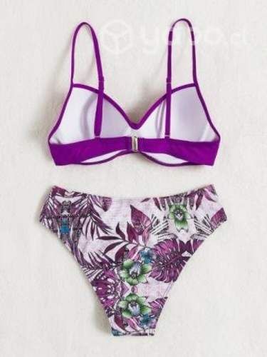 Bikini push up estampado