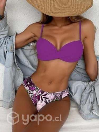 Bikini push up estampado