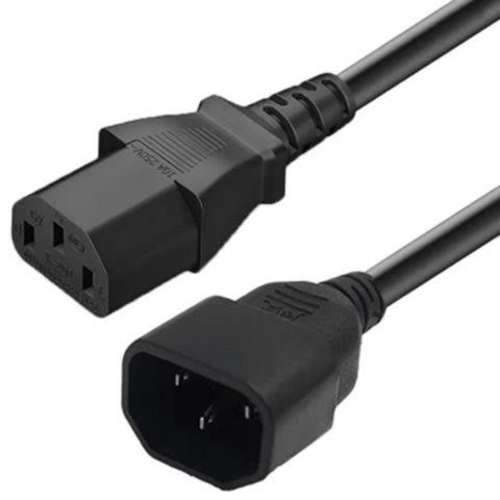 Cable de poder macho hembra 1,8 mts. ups, monitor
