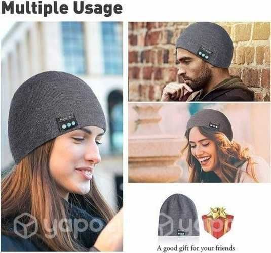 Gorro de Lana con Audífonos Bluetooth Inalambrico