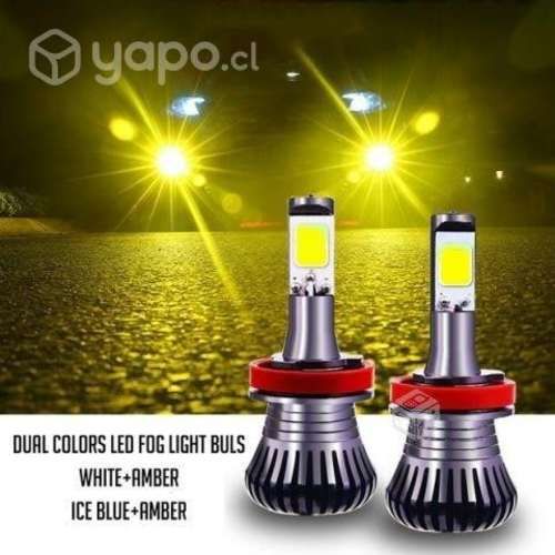 Kit 2 Ampolletas Led Auto Amarillo Ambar 880/881