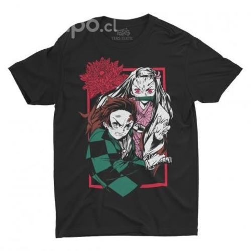 Polera Tanjiro y Nezuko Kimetsu no Yaiba Demon Sla