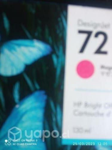 Tinta HP 72 Magenta original de 130ml