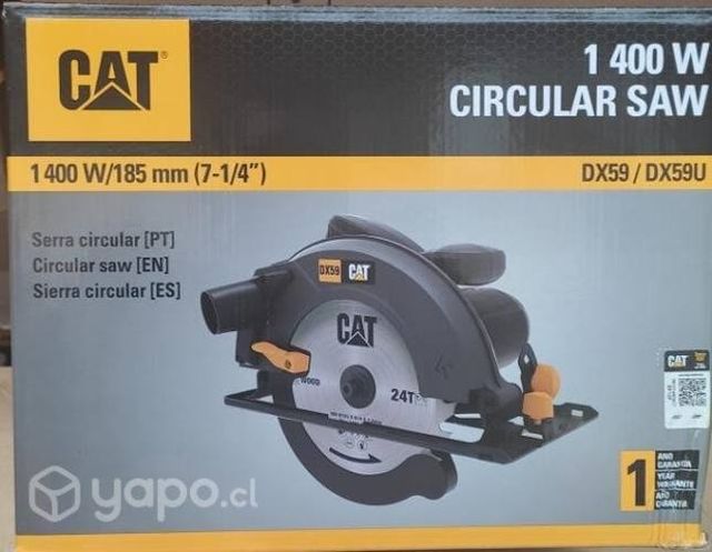 Sierra circular 7 1/4&quot; 1400w cat