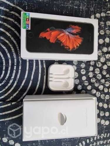 Caja phone 6s, manuales y estuche audifonos