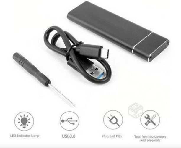 Adaptador Case Cofre SSD NGFF M.2 a Usb Tipo C 3.0
