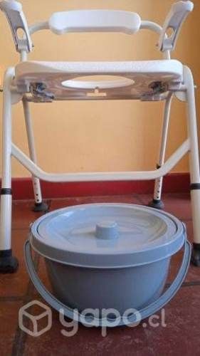 Baño portatil y silla ducha. 2 en 1