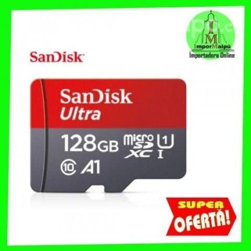 Tarjeta Memoria Micro SD Sandisk Ultra 128 GB Comp