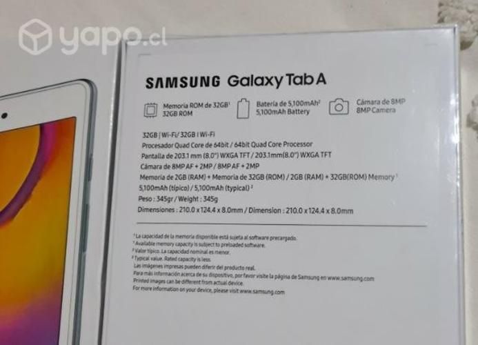 Samsung Tablet Tab A- 8 pulgadas nueva sellada