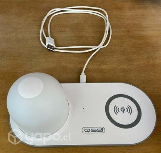 Cargador Inalámbrico Y Luz de noche