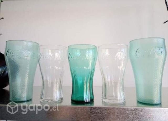 Vasos Coca Cola Colección, 5 Unidades