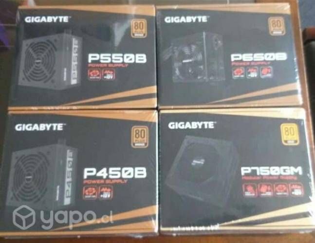Fuentes de Poder Certificadas Marca GIGABYTE