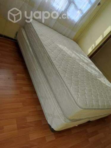 Cama Dos plazas base box Americano