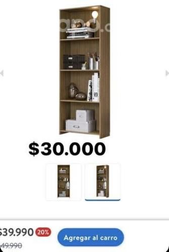 Mueble organizador biblioteca