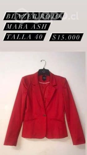 Blazer rojo elegante marca io