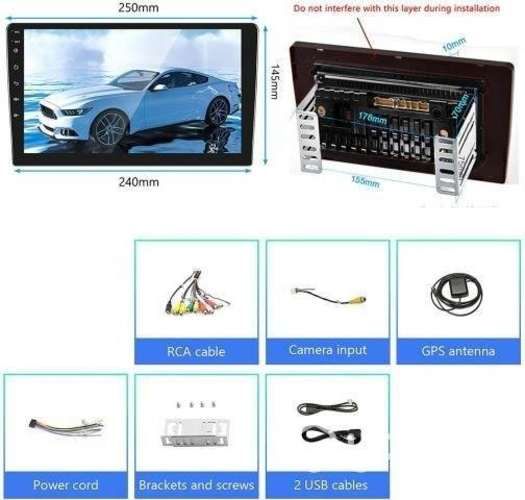 Radio Auto Android 10.0 GPS Pantalla de 10.1 Pulg