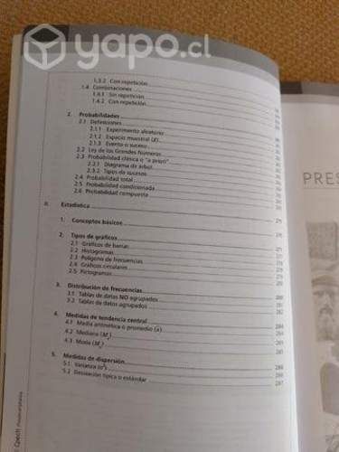 Libro de ejercicios matemáticas Cpech