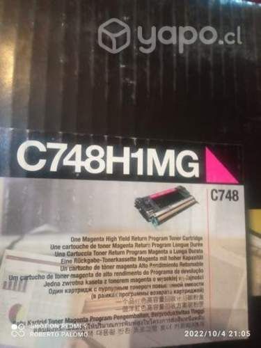 Toner Lexmark c748h1mg magenta original de alta
