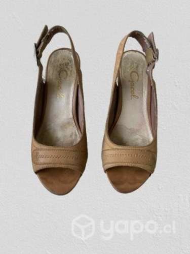 Sandalia, Chala &quot;gacel&quot;. cafe. cuero. n° 36