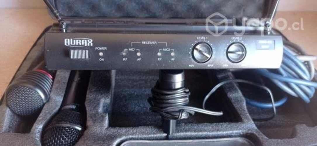 Micrófono inalámbrico marca Aurax modelo Aru-02 Am