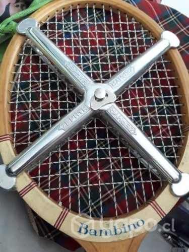 Raqueta tenis de madera