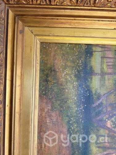 Antiguo óleo sobre tela firmado