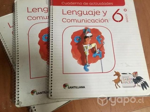 Pack de libros Santillana 6ºbásico Lenguaje