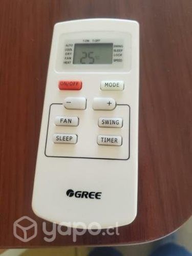 Control remoto aire acondicionado