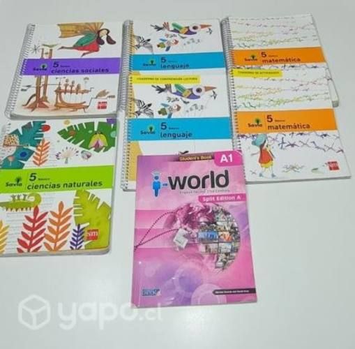 Libros 5to basico_ colegio Punta Arenas