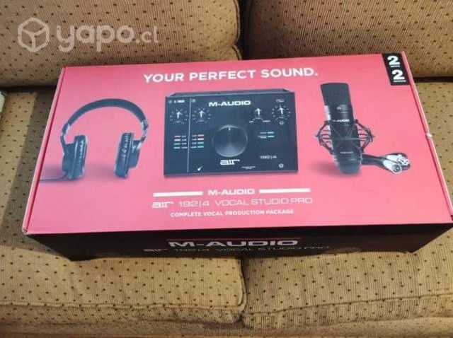 Interfaz, Audífonos y Micrófono M-Audio Air 192-4