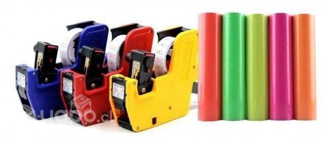 10 Rollos de Colores Sato Para Etiquetadora