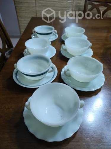 Platillos y frutera antigua