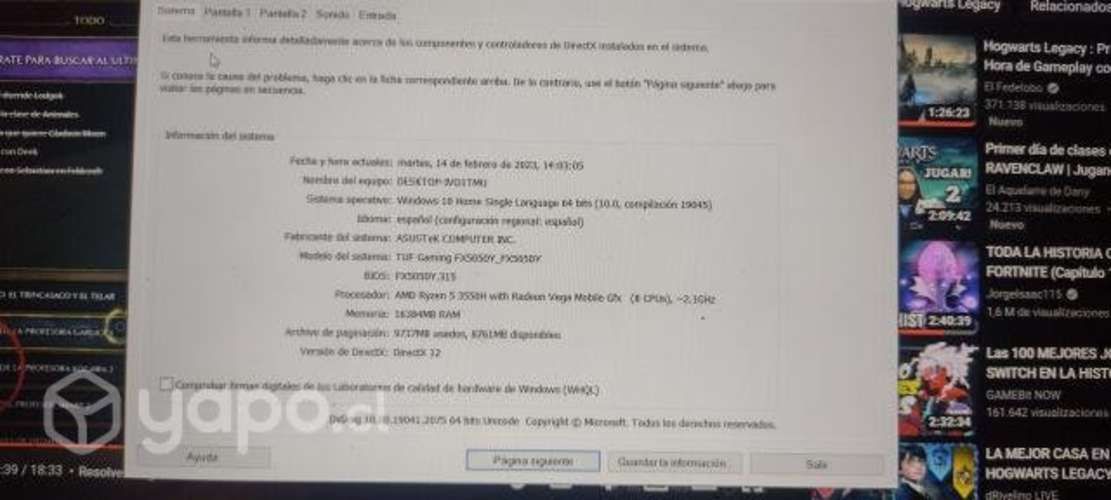 Laptop por renovación