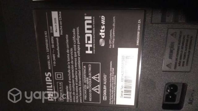 Tv Philips Smart tv para repuesto