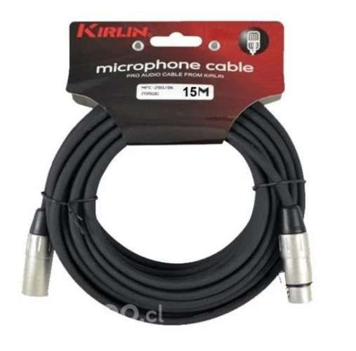 Cable Micrófono Kirlin Xlr Mpc-280 15 Metros