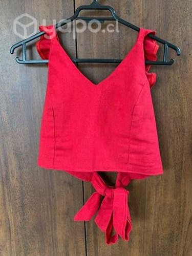 Top rojo marca Forget