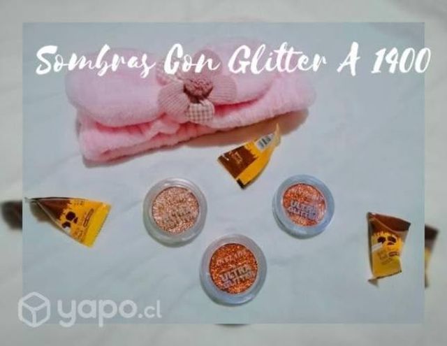 Sombras Con Glitter