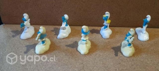 Serie de 7 figuras pitufos peyo 2017