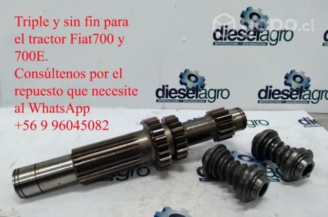 Triple y sin fin para el tractor Fiat700 y 700E