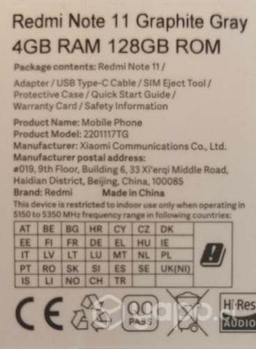 Xiaomi Redmi Note 11 Pro Graphite Gray