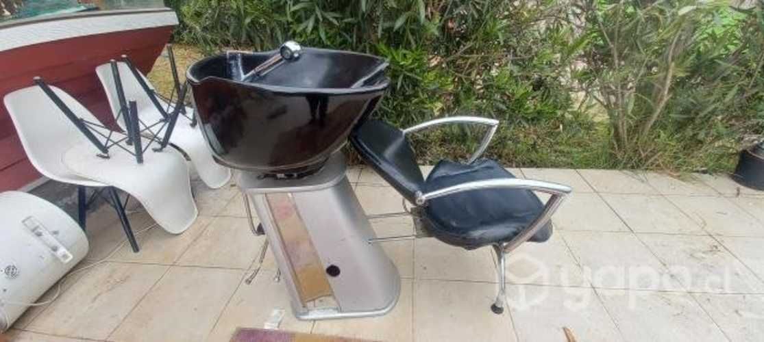 Lavapelo y sillas