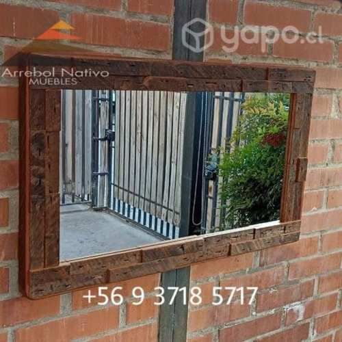 Espejo Mosaico Roble