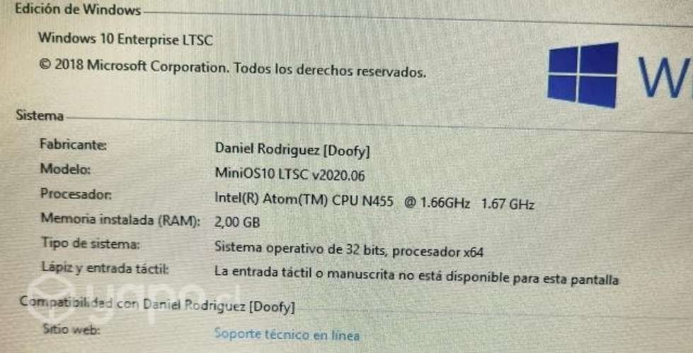 Netbook Samsung N145 1.66 GHZ 2GB RAM SSD120GB