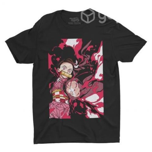 Polera Nezuko Kamado Kimetsu no Yaiba Demon Slaye