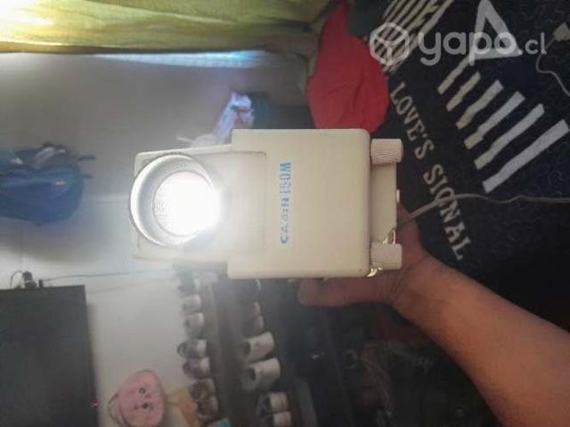 bolso alargador y proyector de imagen