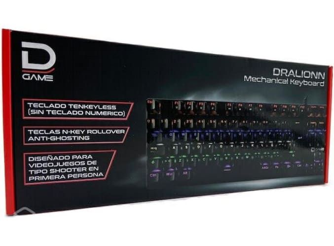Teclado mecánico usb rgb dgame dralionn audiomobil