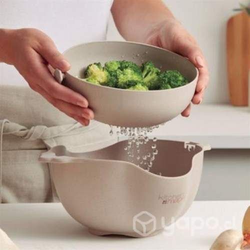 Bowl con coladera de trigo Avon